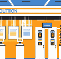 Illustration of Retail Automation Software in a Modern Store