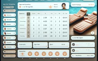 Tanning software dashboard for salon management