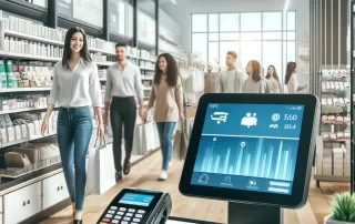 A modern retail store showcasing advanced POS systems improving efficiency and customer satisfaction.