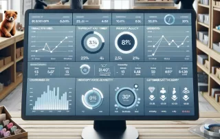 Retail management software dashboard improving small business efficiency