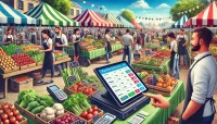 Farmers Market Software managing vendor stalls and transactions
