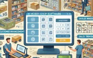 Hobby shop software improving efficiency and sales in a hobby store