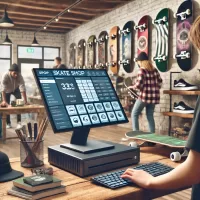 Skate shop software POS system in action