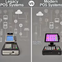 Comparison between legacy POS systems and modern POS systems