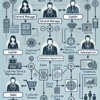 A visual guide to POS system access control showing different user roles