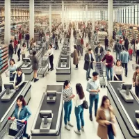 Opening more checkout lines in a retail store to reduce customer wait times and improve satisfaction