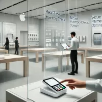 Proprietary Apple Store POS Software powering seamless mobile transactions.