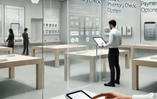 Proprietary Apple Store POS Software powering seamless mobile transactions.