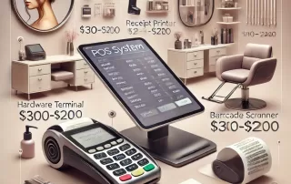 POS system costs for beauty salons and spas in 2024 with detailed hardware, software, and payment breakdowns.