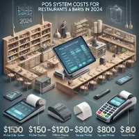 Cost of POS systems for restaurants and bars in 2024 with detailed pricing and examples.