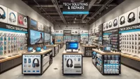 Electronics store business plan with POS software for inventory and sales management
