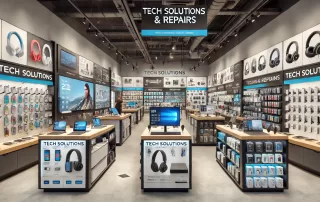 Electronics store business plan with POS software for inventory and sales management