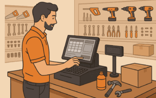 POS dashboard and staff performance chart helping save a failing hardware store
