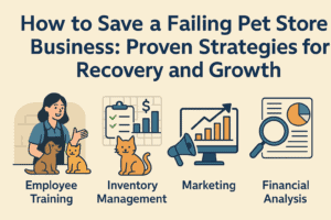 Strategies to save a failing pet store business and regain profitability